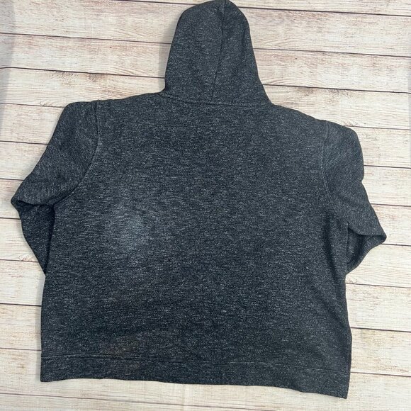 Batman Classic Logo Hoodie Mens XL Gray Black Pullover DC Comics Sweatshirt - Picture 2 of 10